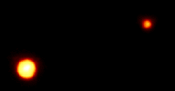 Pluton et son satellite Charon
